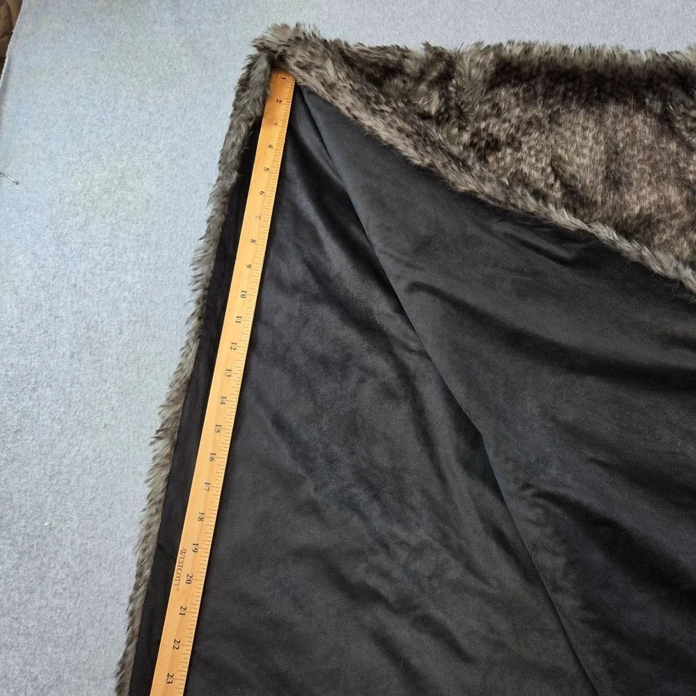 Dennis Dasso Home Throw Blanket Gray 50 X 60 In Faux Fur Lodge Modacrylic